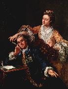 William Hogarth David Garrick with His Wife Spain oil painting artist